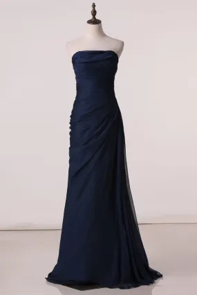 2024 Prom Dresses A Line One Shoulder Chiffon With PBM5XYCK