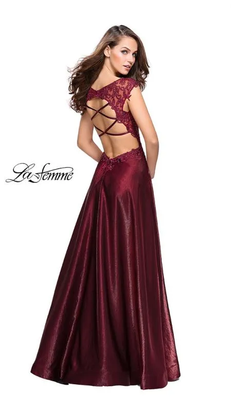 25973 Prom Dress Burgundy