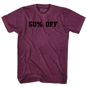 50% OFF Adult Tri-Blend T-shirt