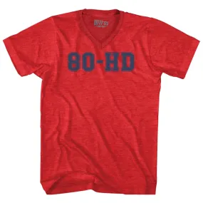 80-HD Adult Tri-Blend V-neck T-shirt