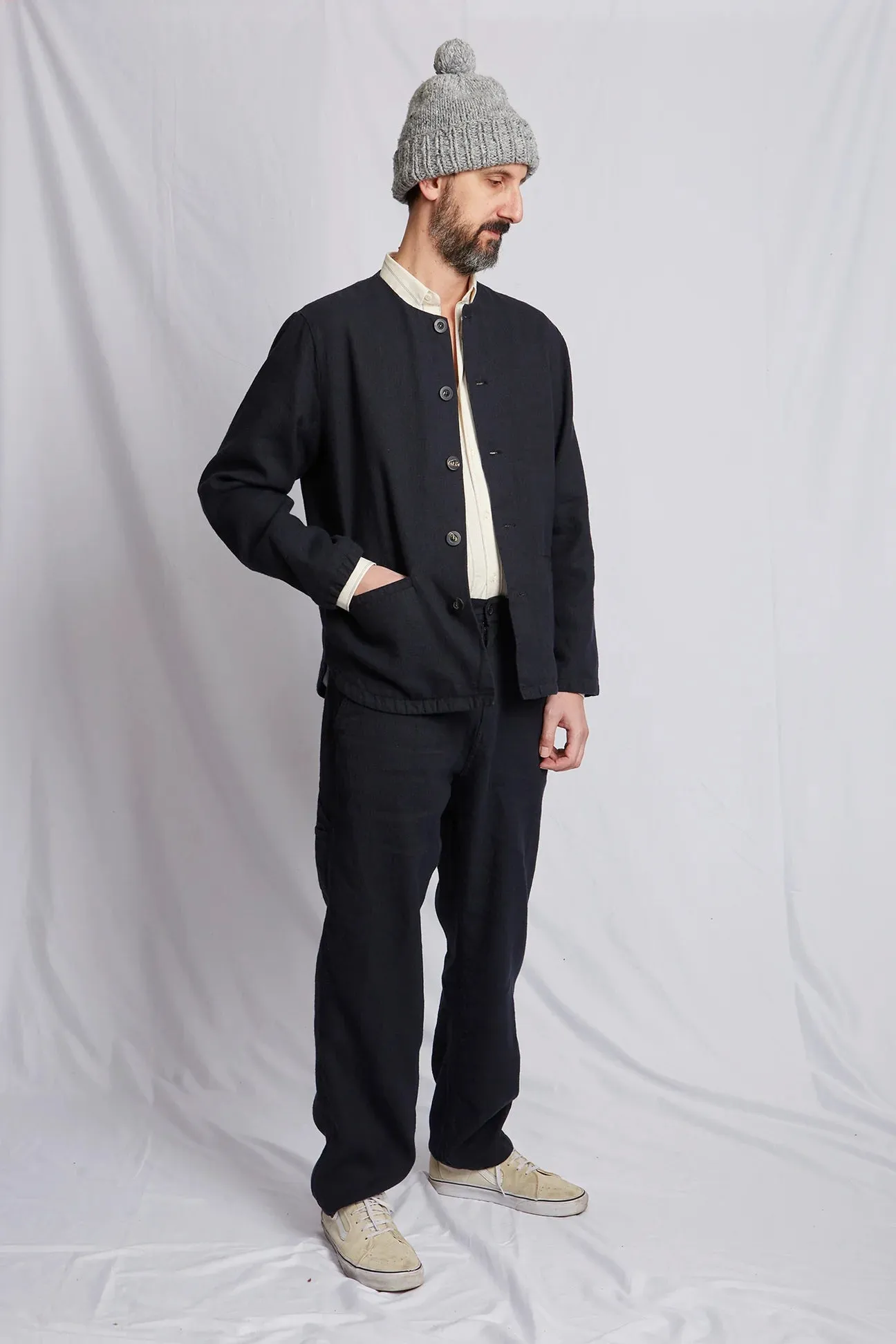 ABCL GARMENTS ITALY Chiaro Hemp & Wool Shirt Jacket