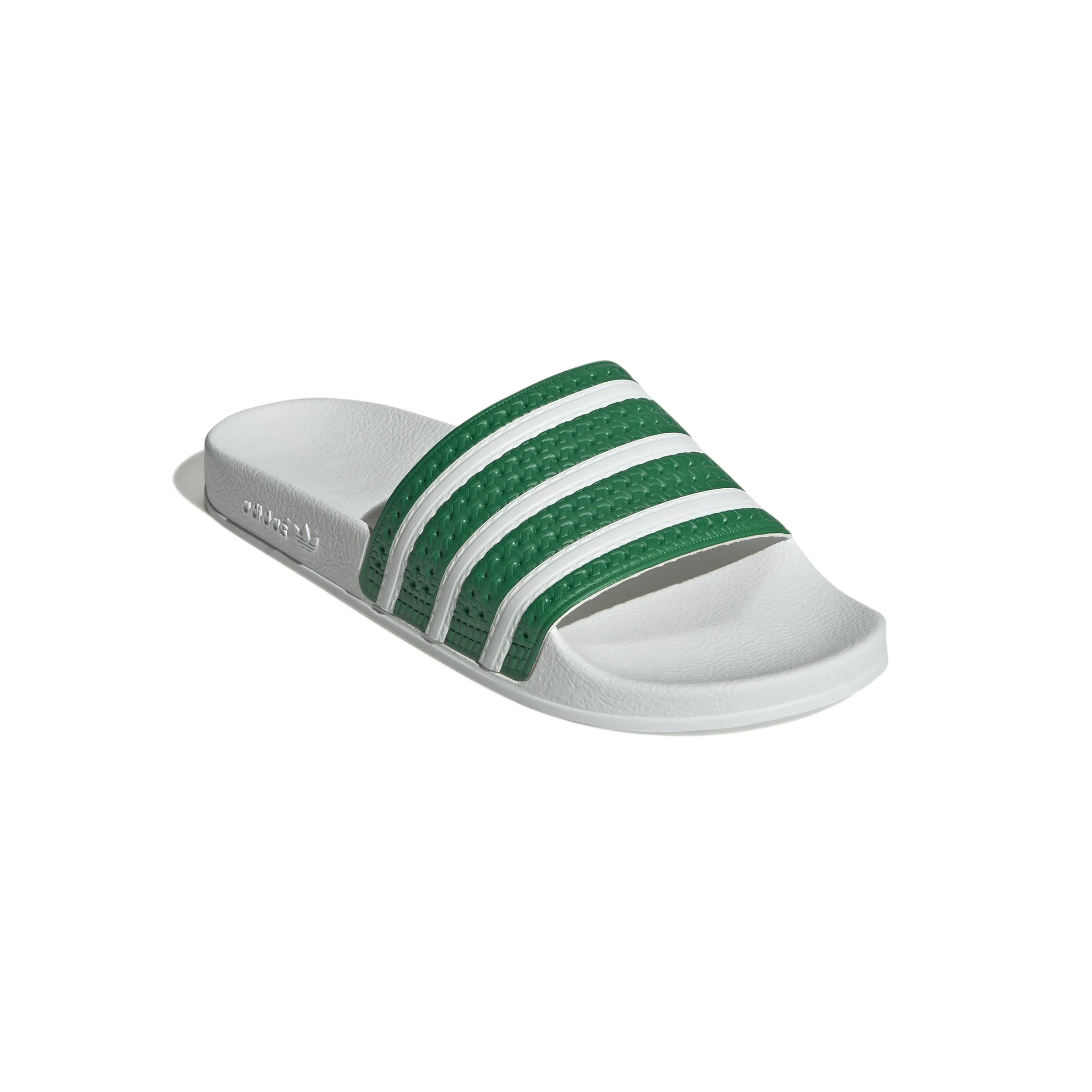 adidas Adilette Green / White / White