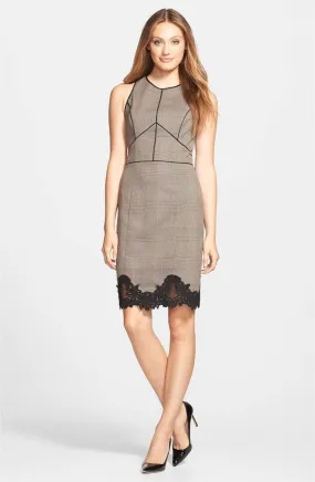 Adrianna Papell - Lace Hem Sheath Dress 16PD78590