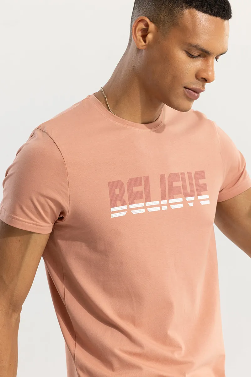 Believe Peach T-Shirt