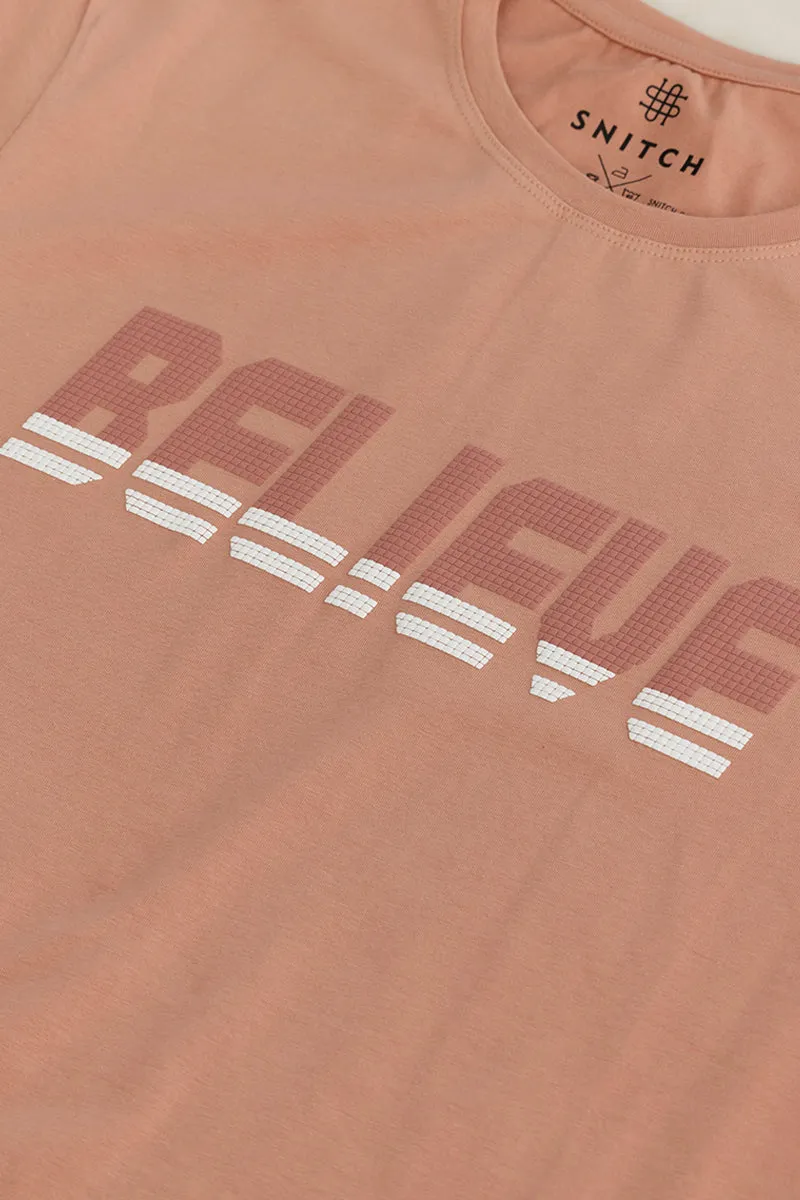 Believe Peach T-Shirt