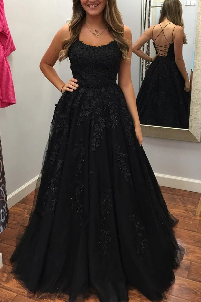 Black Prom Dress Long, Prom Dresses, Evening Dress, Dance Dress, Graduation School Party Gown, PC0378