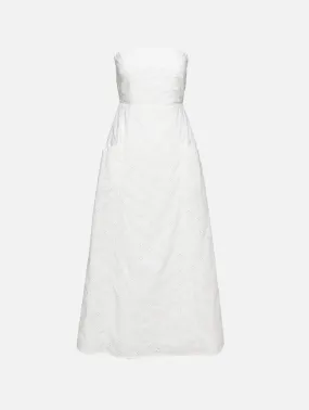 Broderie Strapless Dress