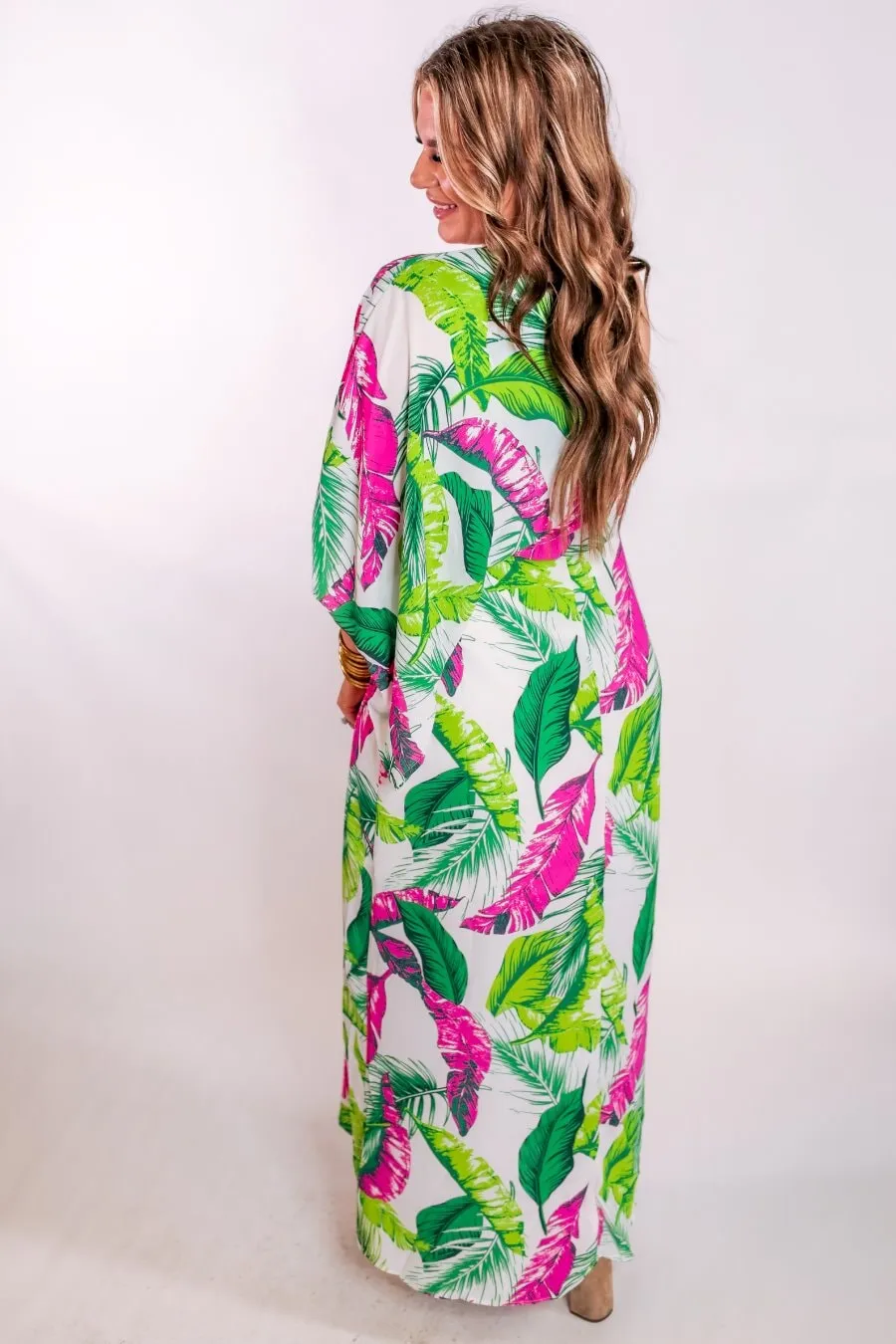 Brooklynn Tropical One Shoulder Dress