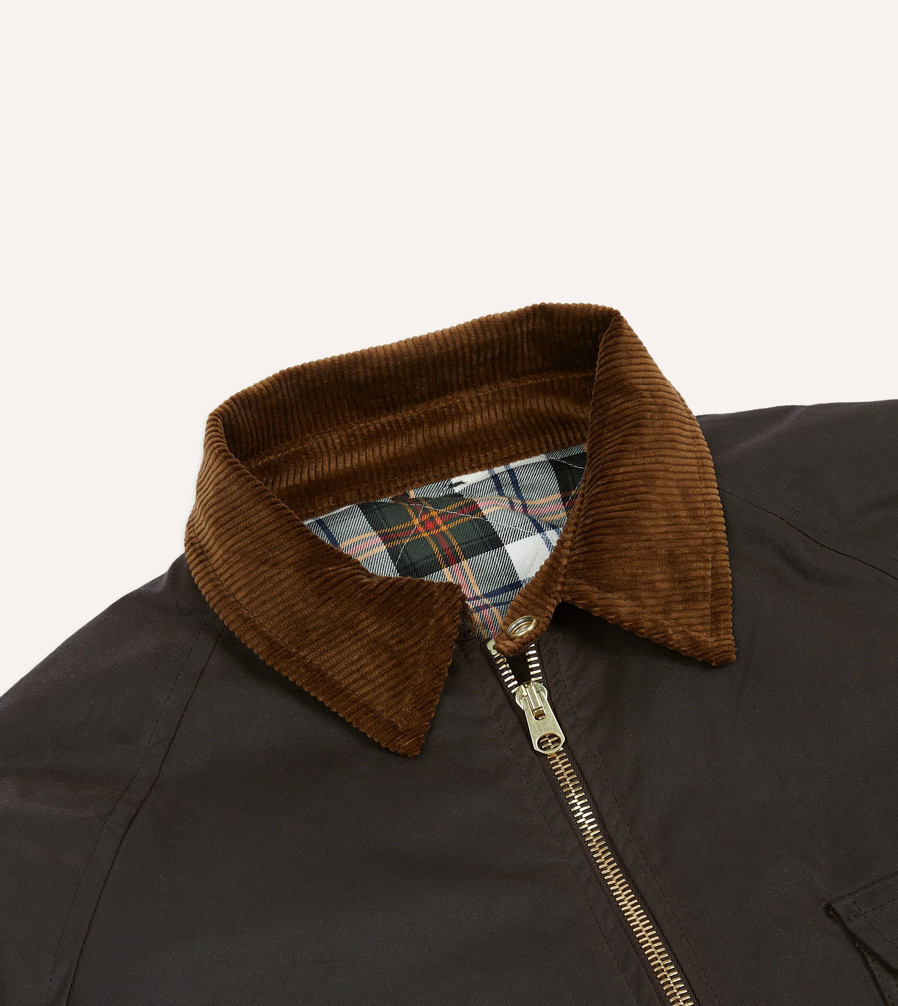 Brown Waxed Coverall Jacket