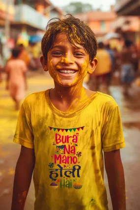 Bura Na Maano Holi Hai Kids T Shirt