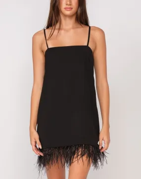 Carey Feathered Mini Dress