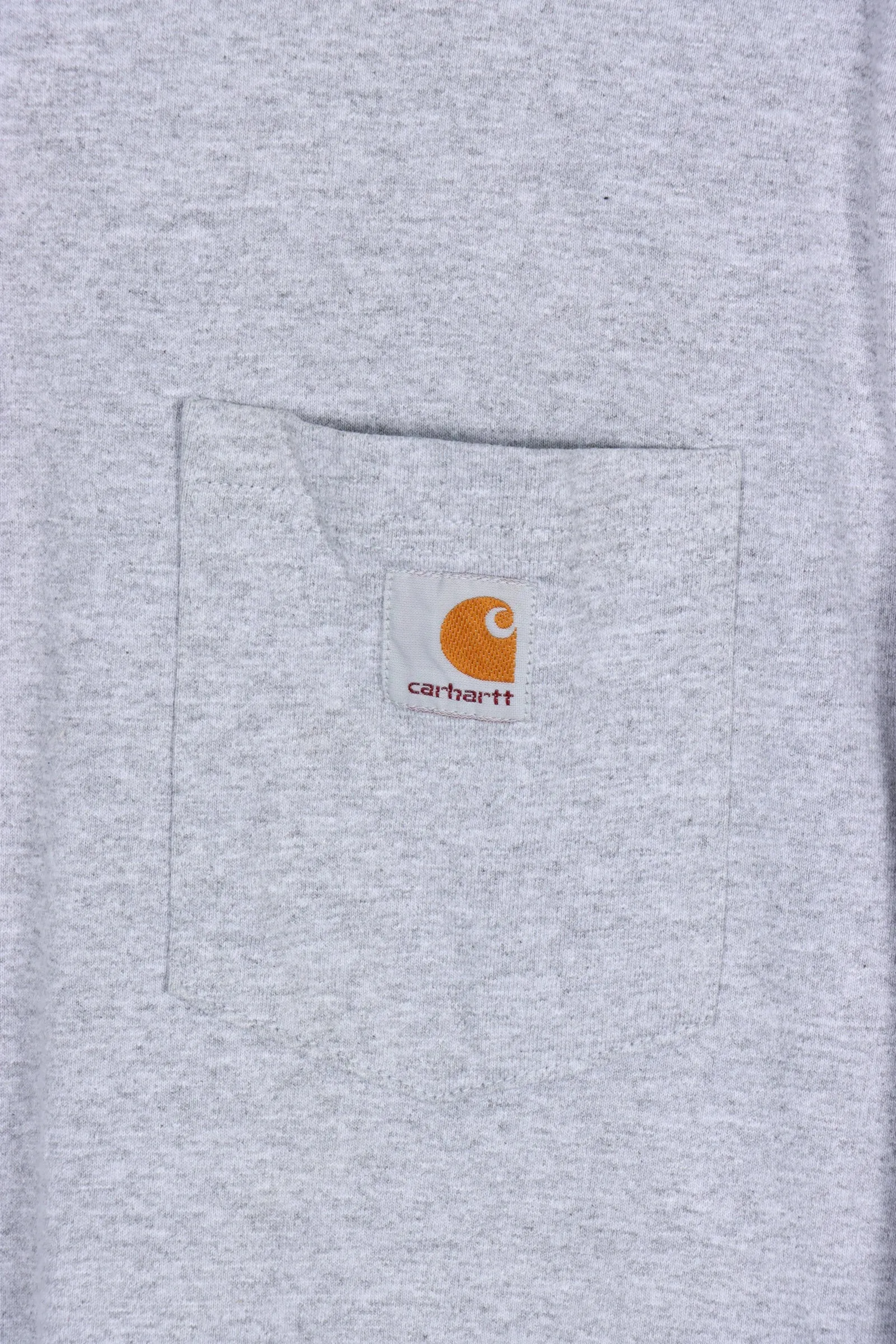 CARHARTT Grey 'Classic Fit' Pocket Tee (L Tall)