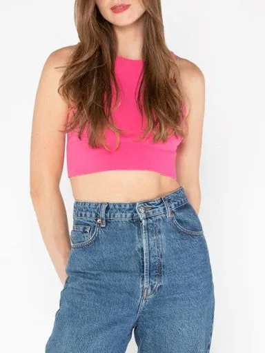 C'EST MOI Bamboo High Neck Crop