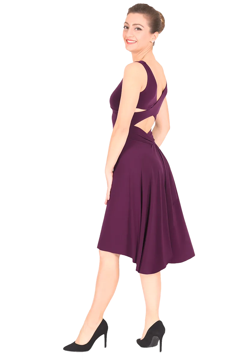 Crisscross Tango Dress with Back Draping