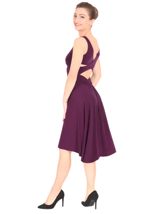 Crisscross Tango Dress with Back Draping