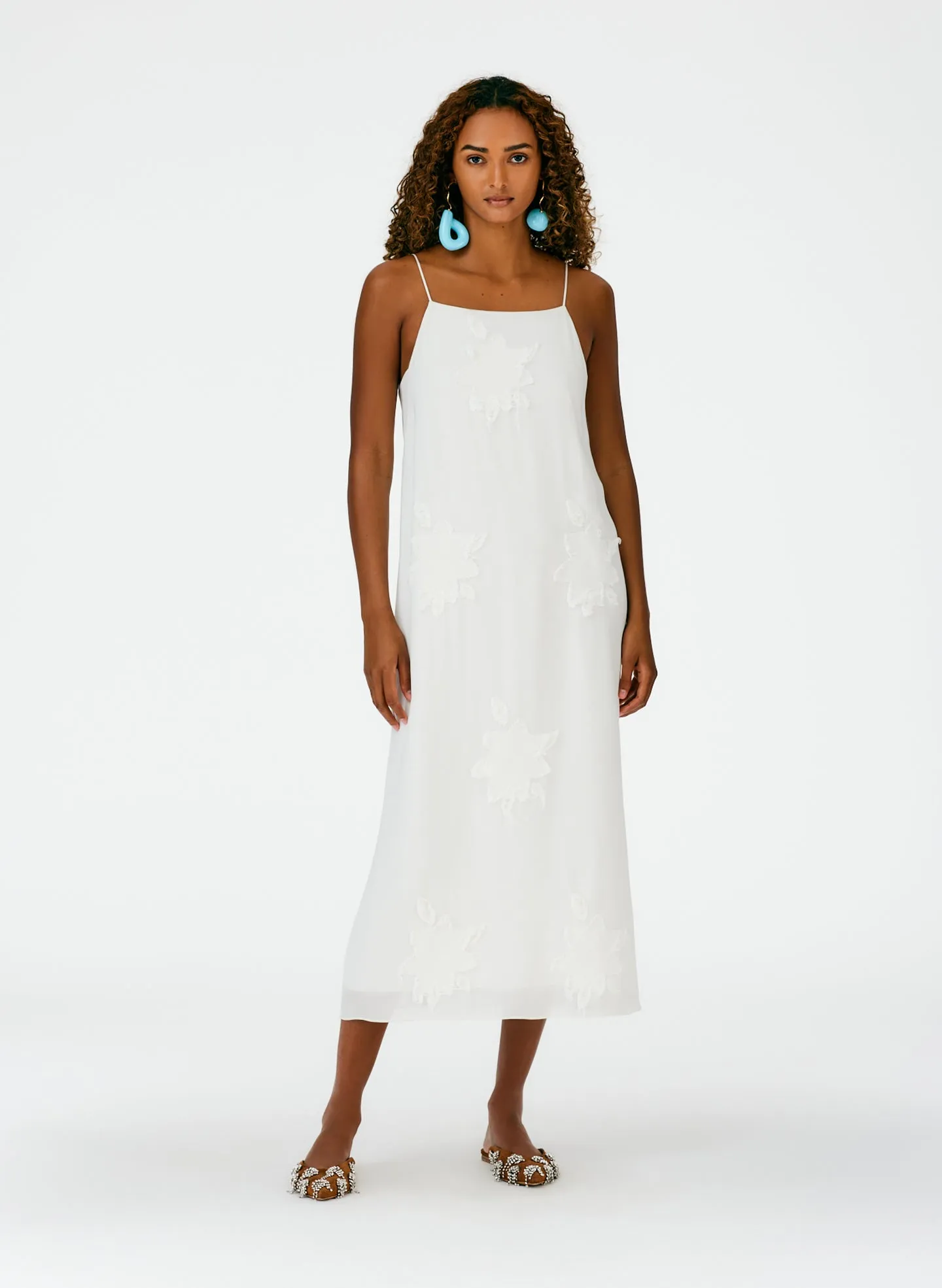 Dahlia Fil Coupe Slip Dress