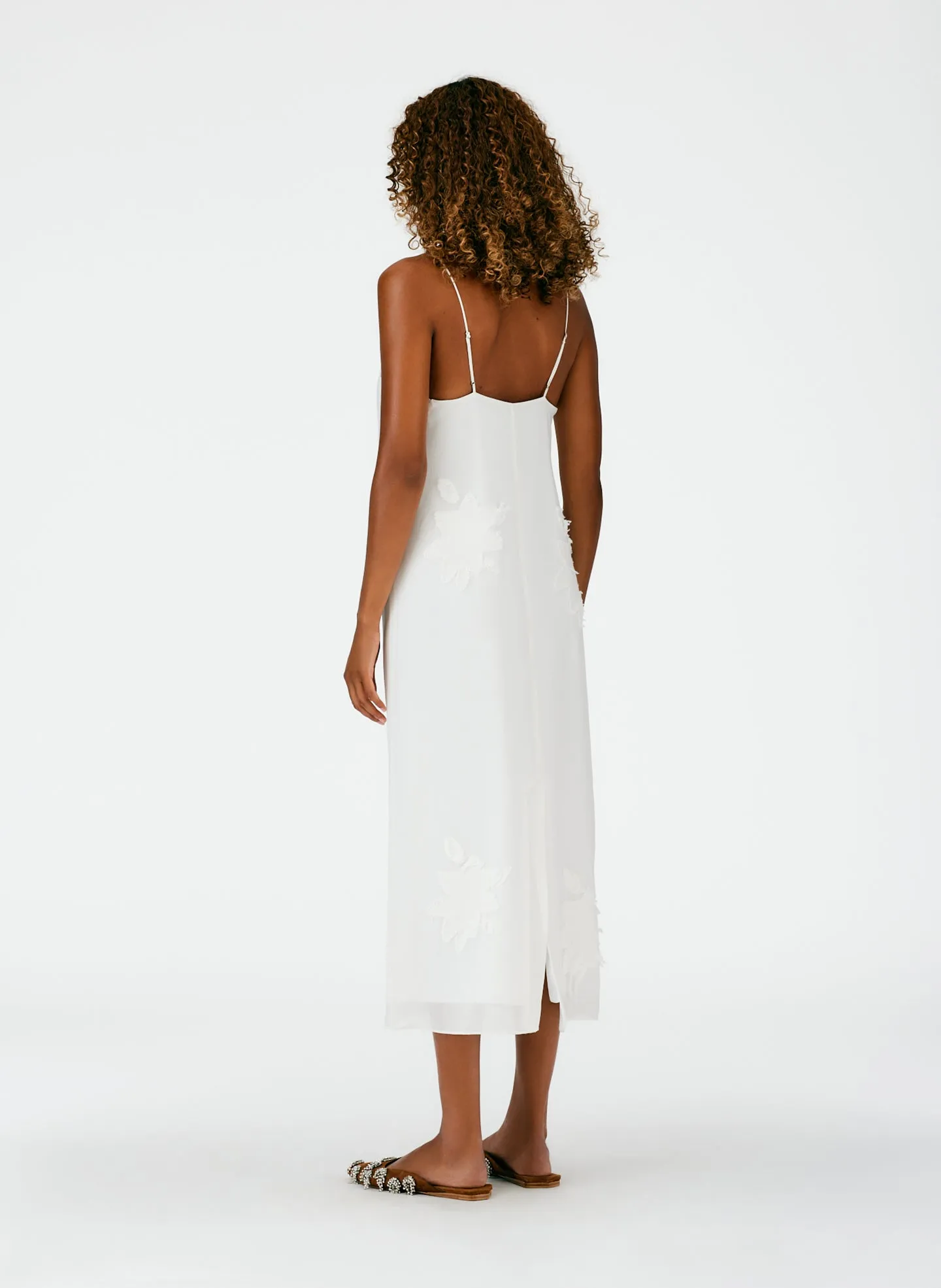 Dahlia Fil Coupe Slip Dress