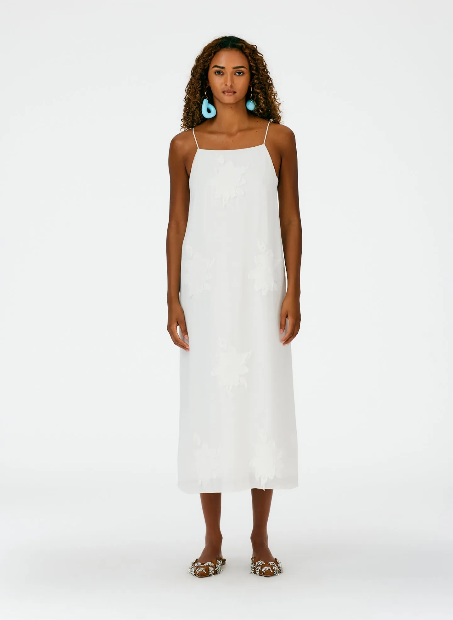 Dahlia Fil Coupe Slip Dress