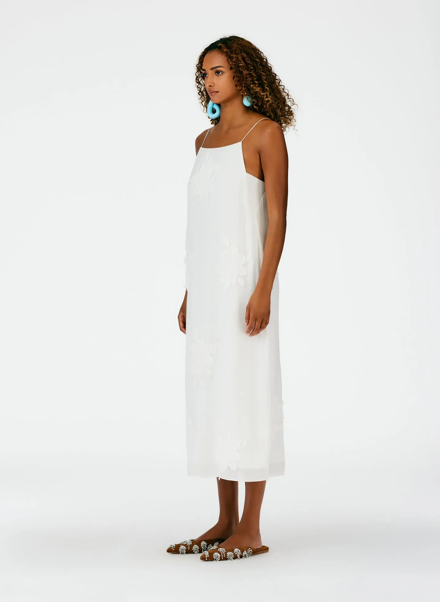 Dahlia Fil Coupe Slip Dress