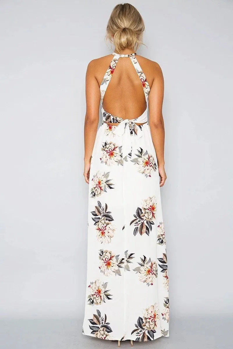 Floral Slit Maxi Dress