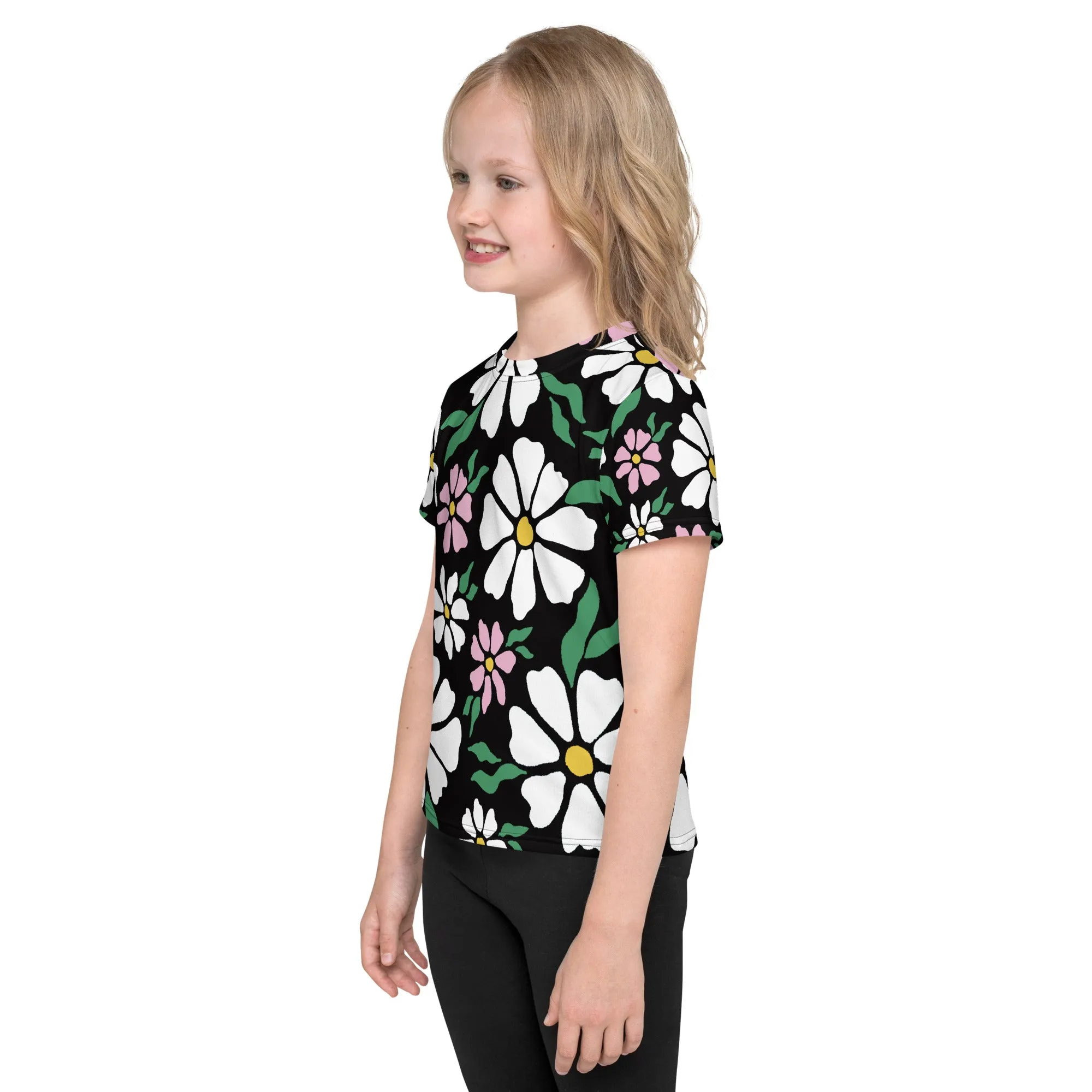 Flower petals pattern Kids crew neck t-shirt