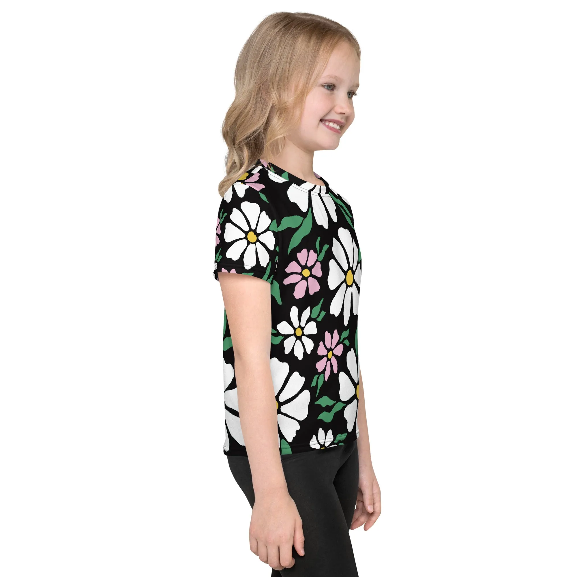 Flower petals pattern Kids crew neck t-shirt