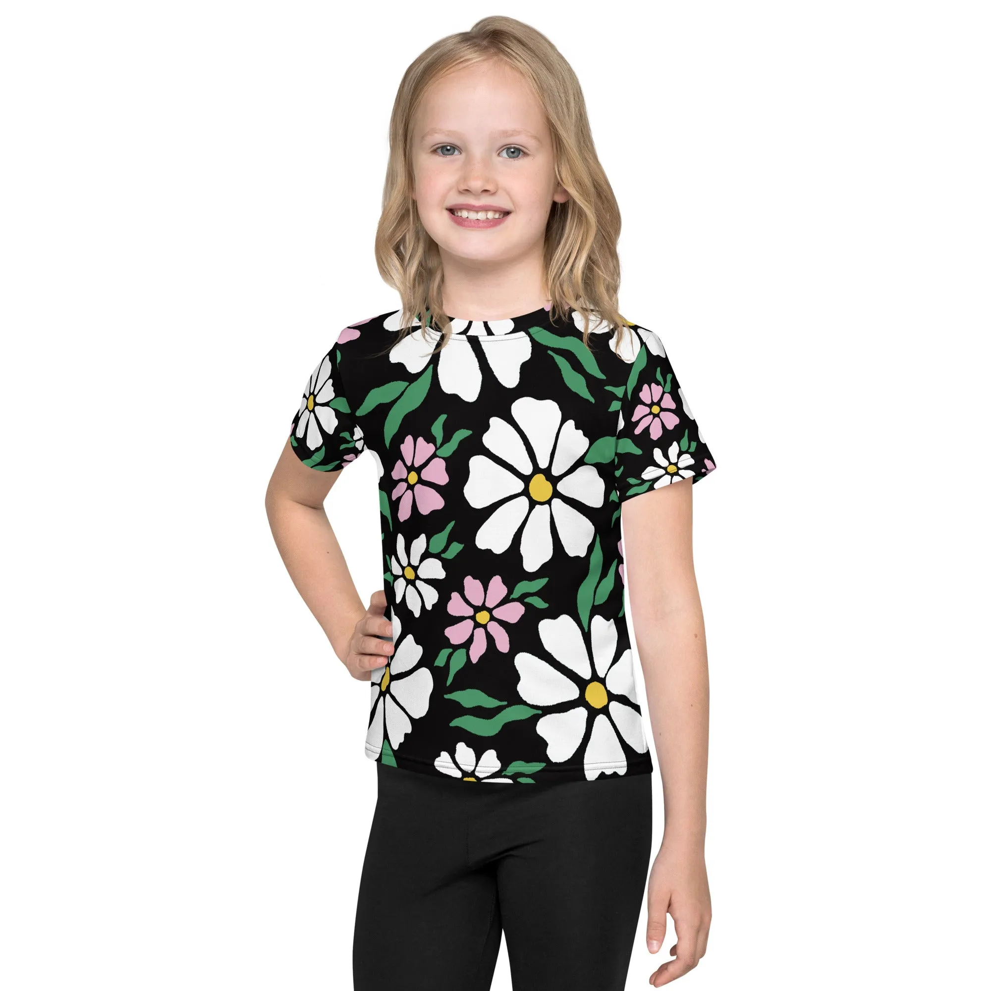 Flower petals pattern Kids crew neck t-shirt