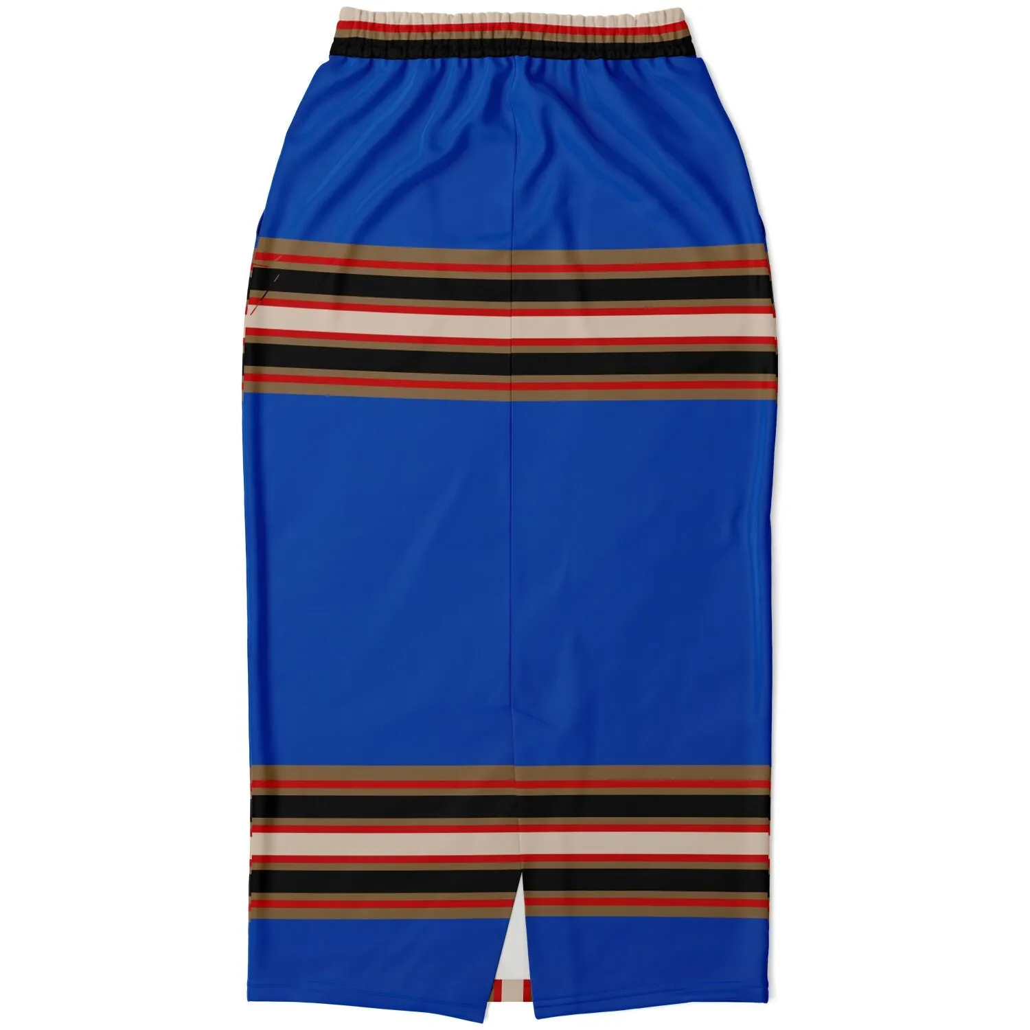 Gold Line Blue Eco-Poly Long Pocket Skirt