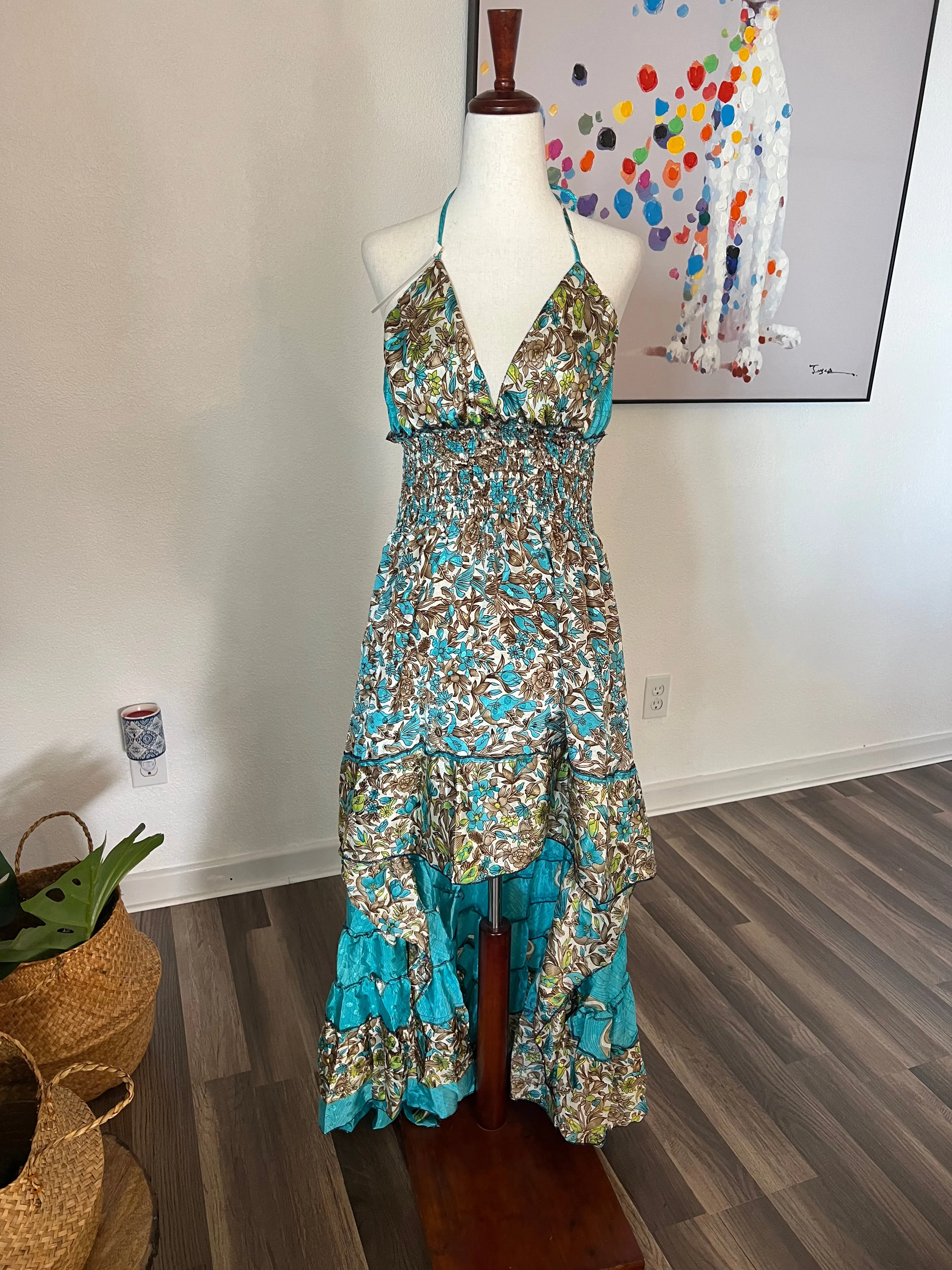 Halter Peacock Dress