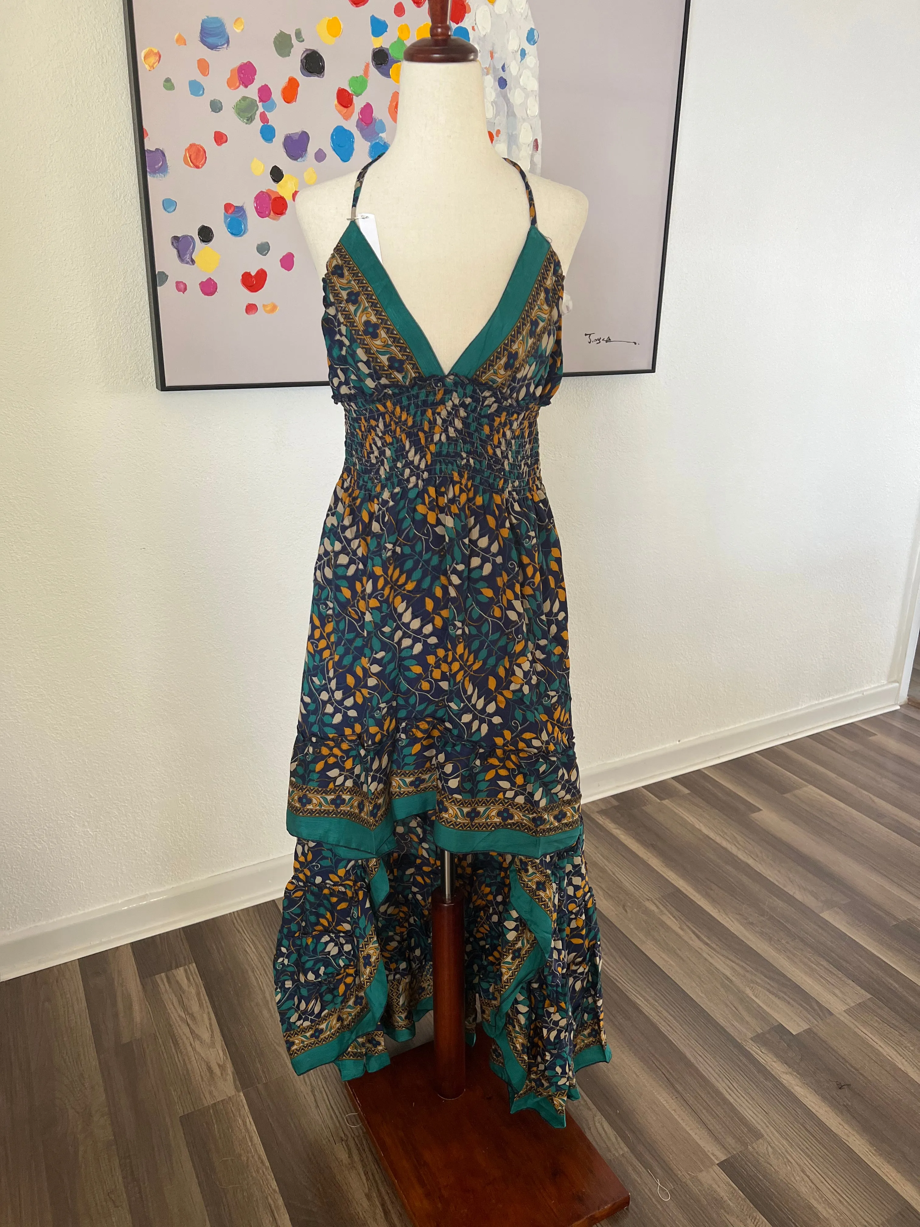 Halter Peacock Dress