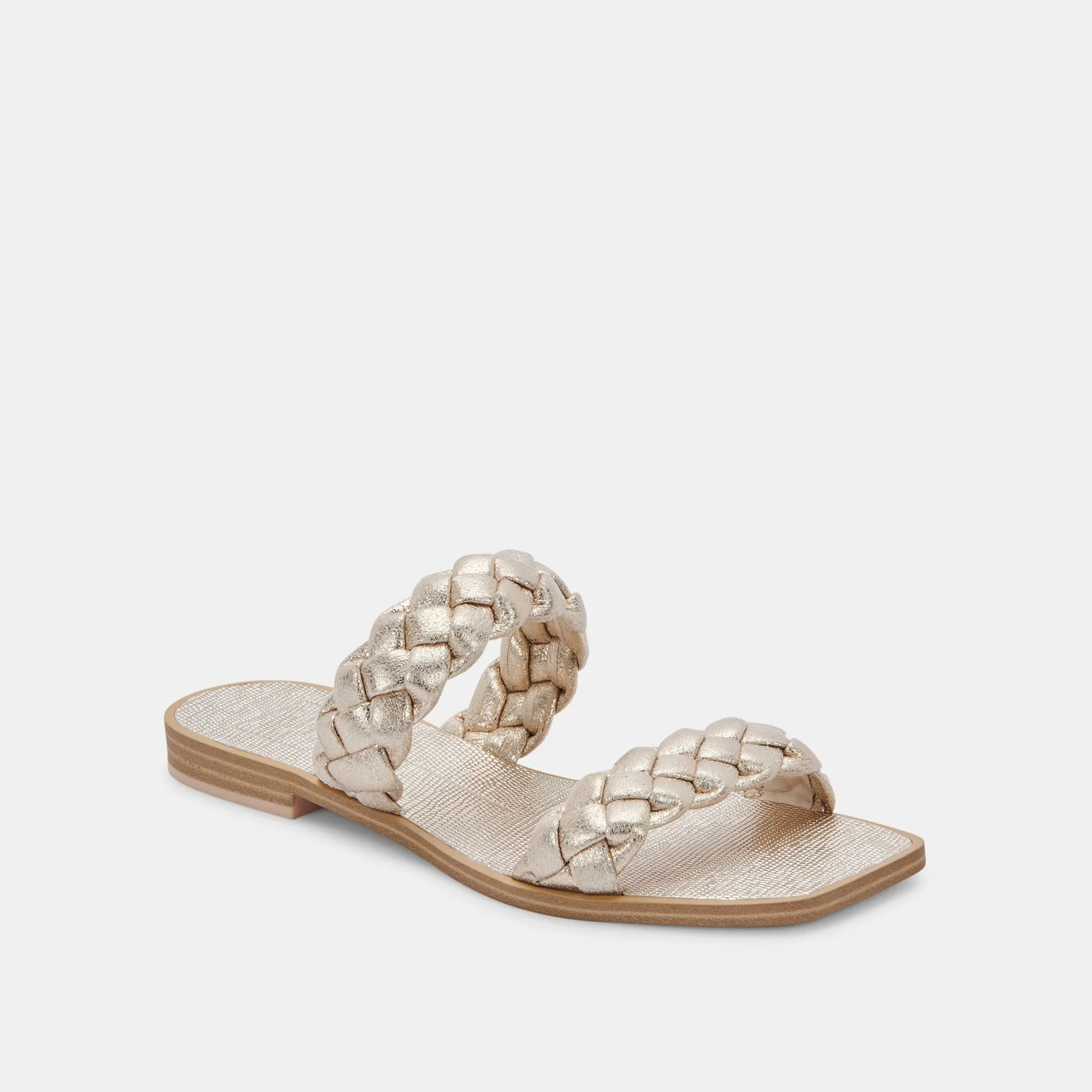 INDY SANDALS LIGHT GOLD METALLIC STELLA - re:vita