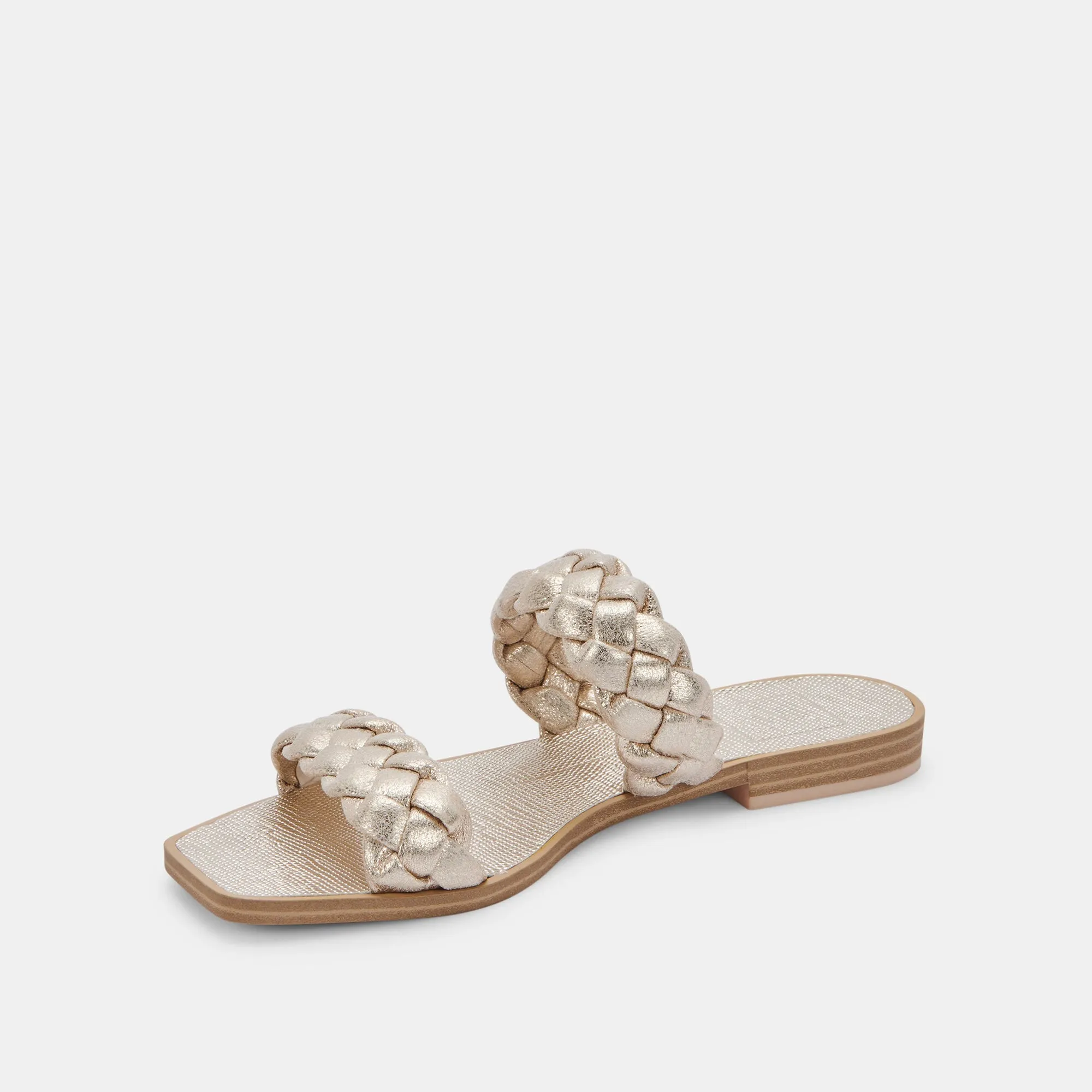 INDY SANDALS LIGHT GOLD METALLIC STELLA - re:vita