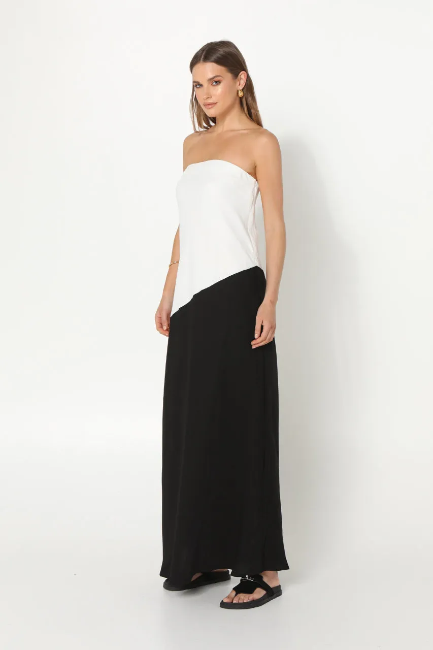 Joanna Maxi Dress | White & Black