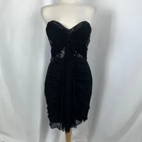 Kurt Thomas NWT Black Beaded Strapless Dress