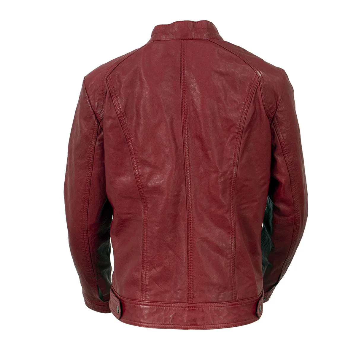 Milwaukee Leather Vintage SFL2811 Women's Red Zipper Front Motorcycle Casual Fashion Leather Jacket