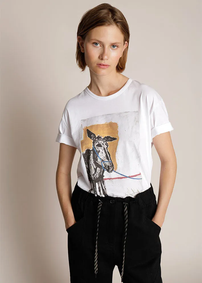 Munthe Midi T-shirt - White