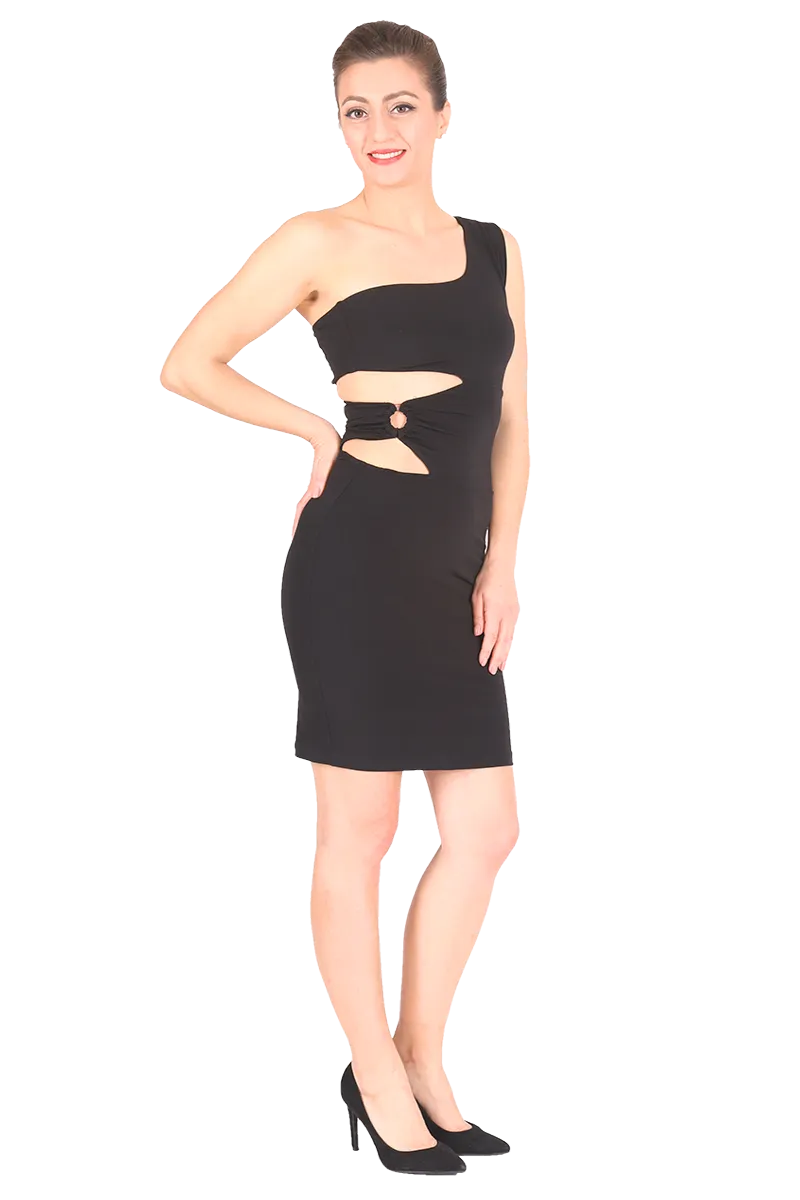 One-shoulder Tango Dress With Cutouts