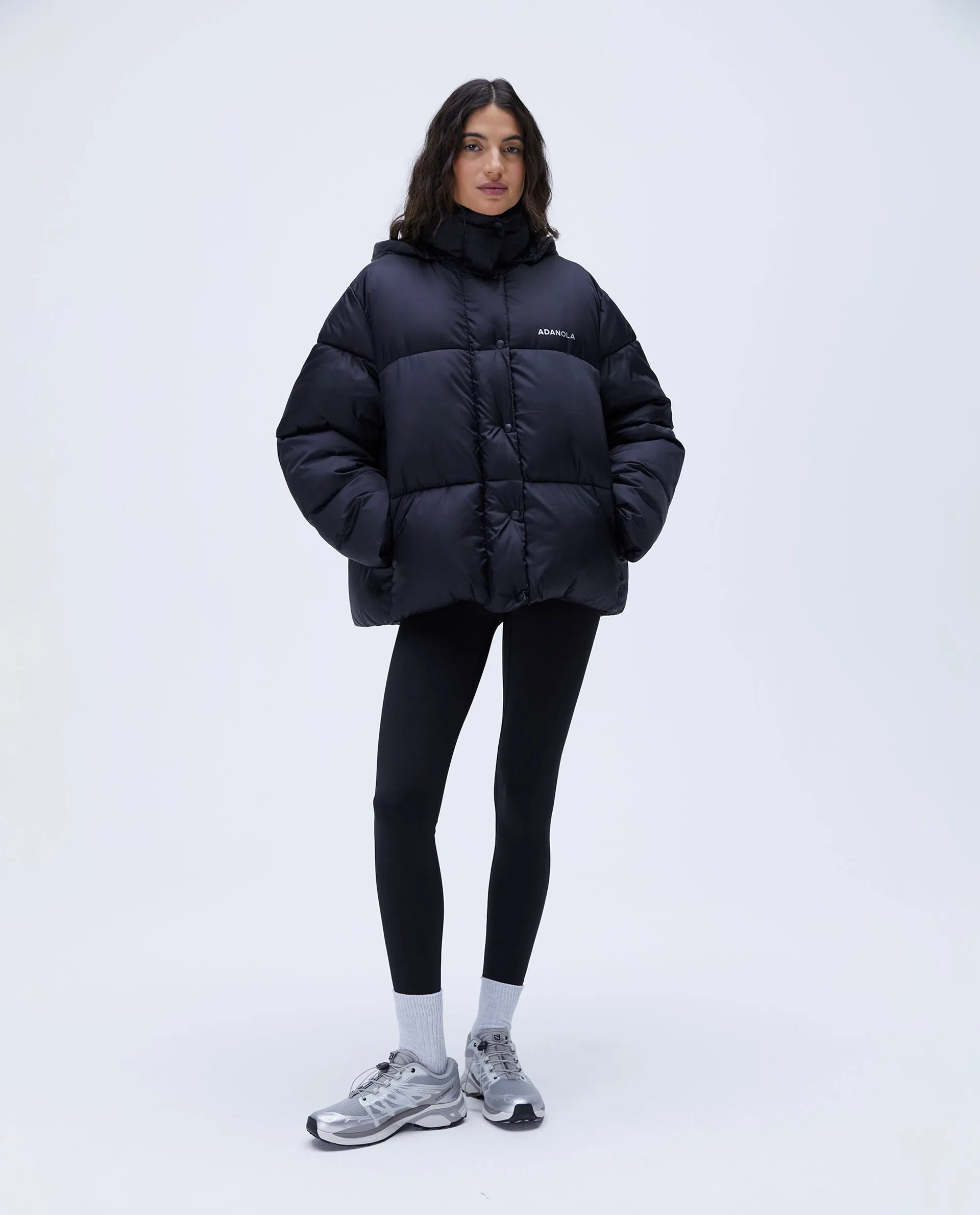 Oversized Puffer Jacket - Black