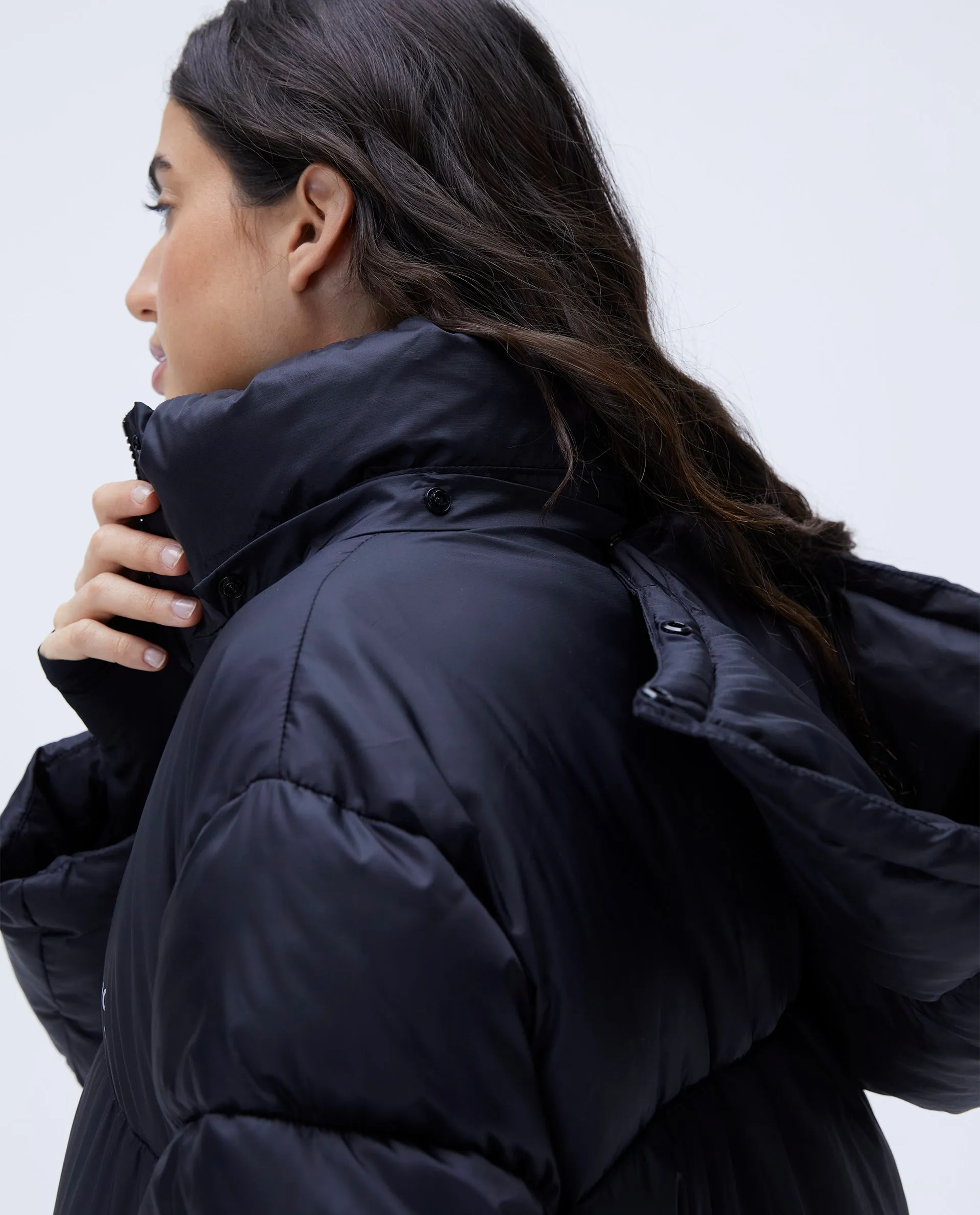 Oversized Puffer Jacket - Black