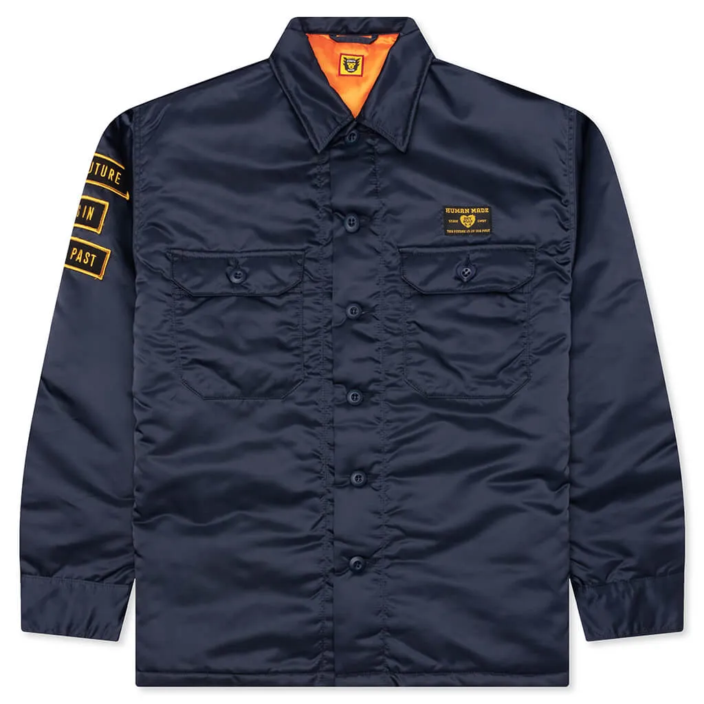 Padded CPO Shirt - Navy