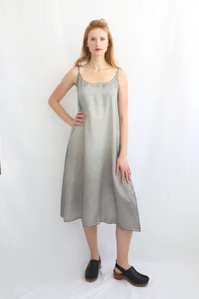 RUNDHOLZ BLACK LABEL LIGHT GREY SLIP DRESS