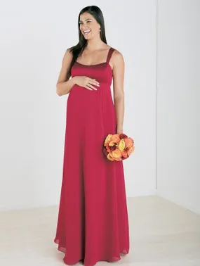 SALE Maternity Chiffon Long Gown Size 16 Style 6334M