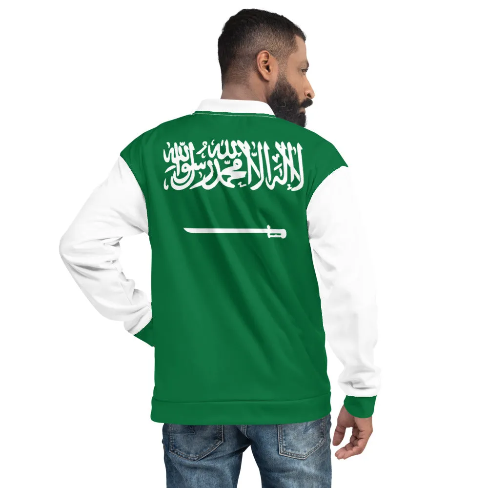 Saudi Arabia Flag Bomber Jacket For Men