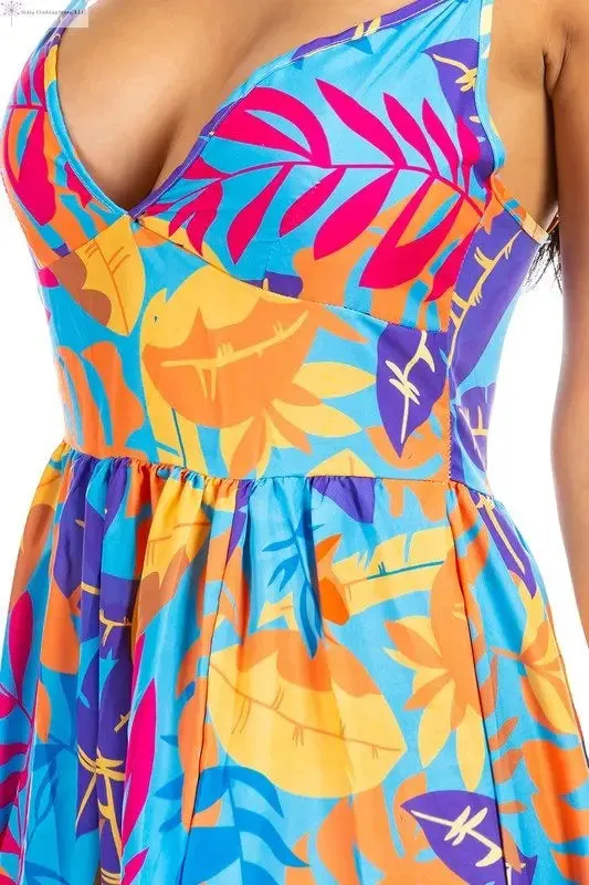 Sleeveless Maxi Dress Multicolor