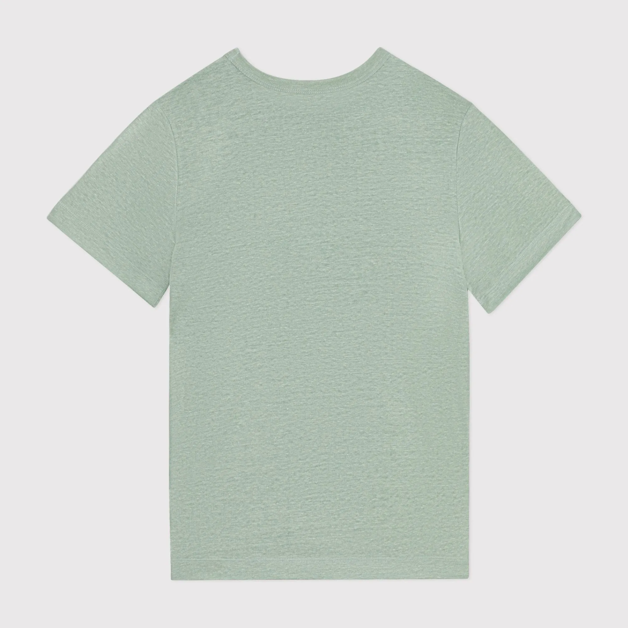 T-SHIRT L'ICONIQUE IN LINO VERDE DA DONNA