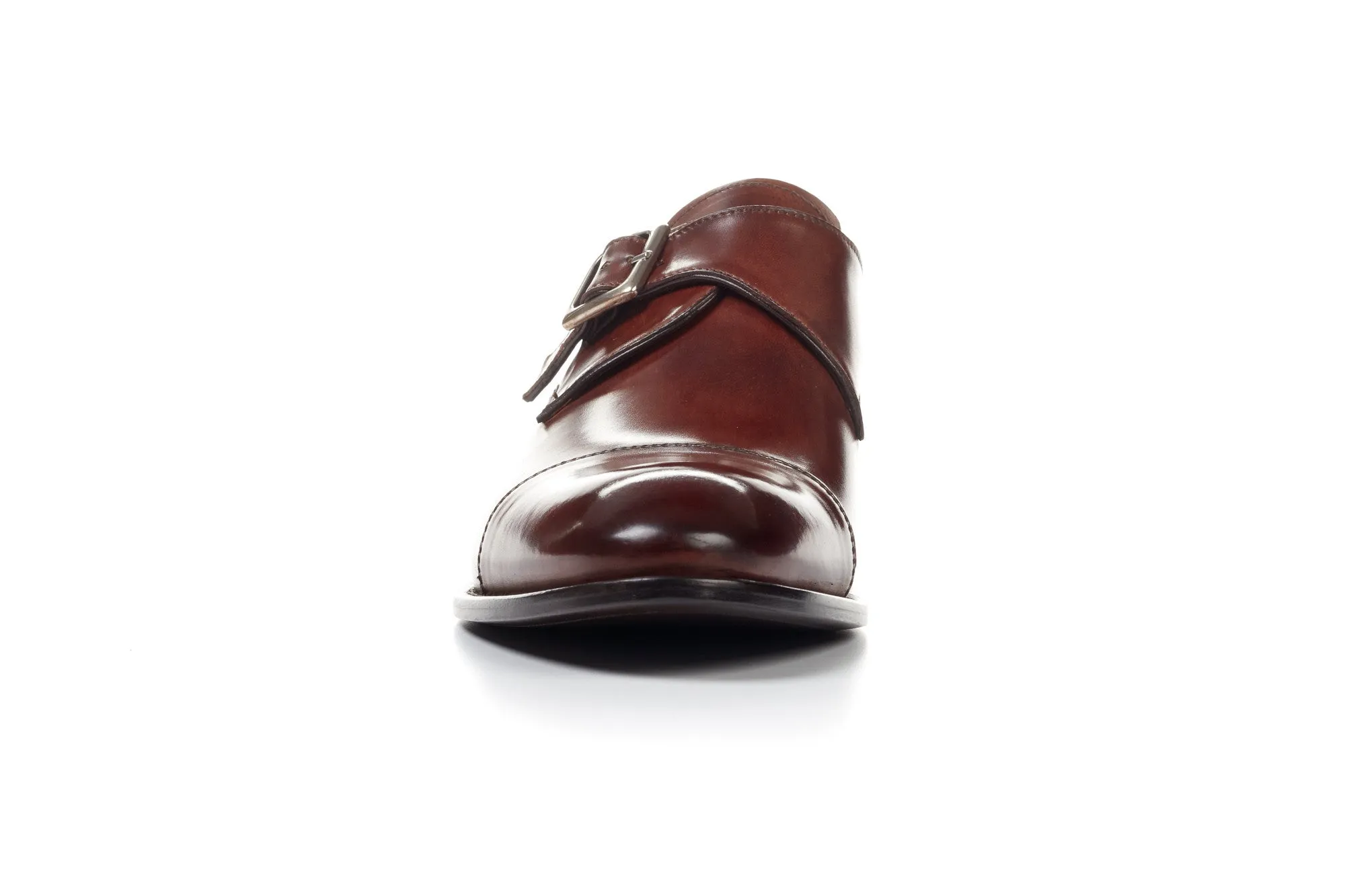 The Olivier Single Monk Strap - Brown