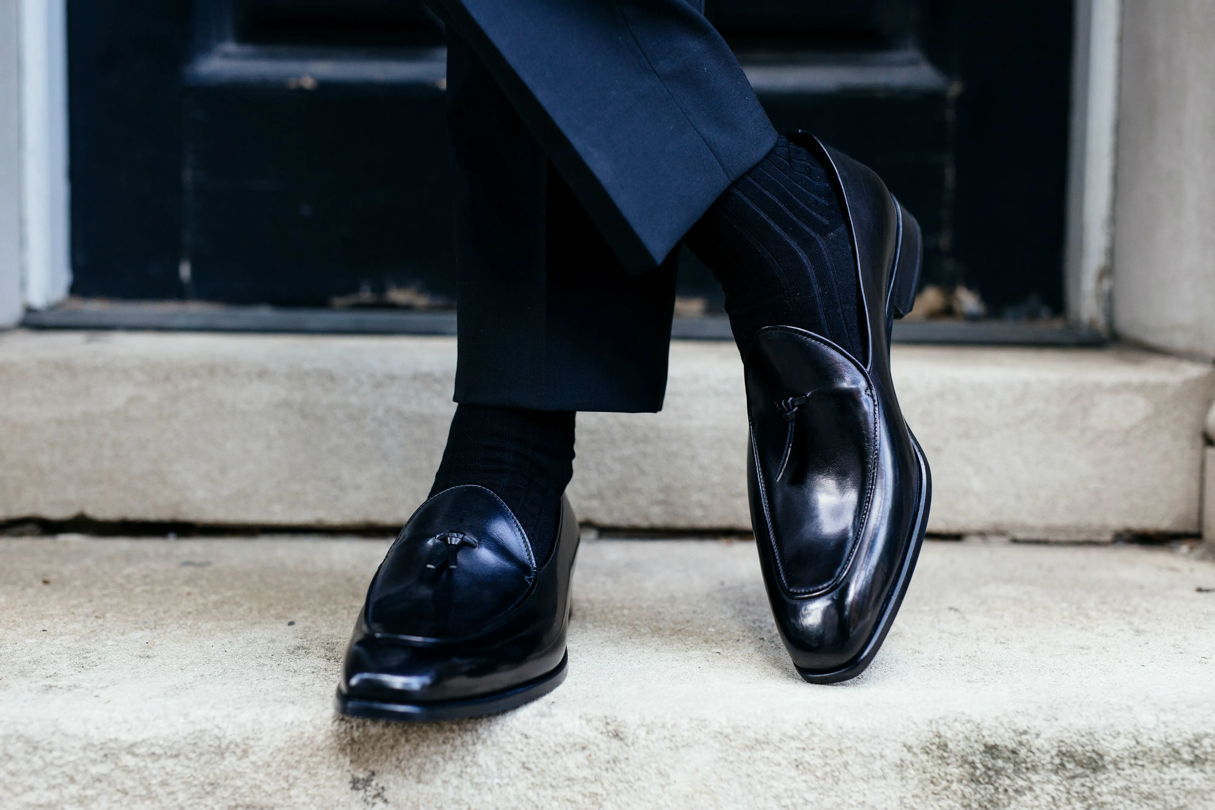 The Van Damme Belgian Loafer - Nero