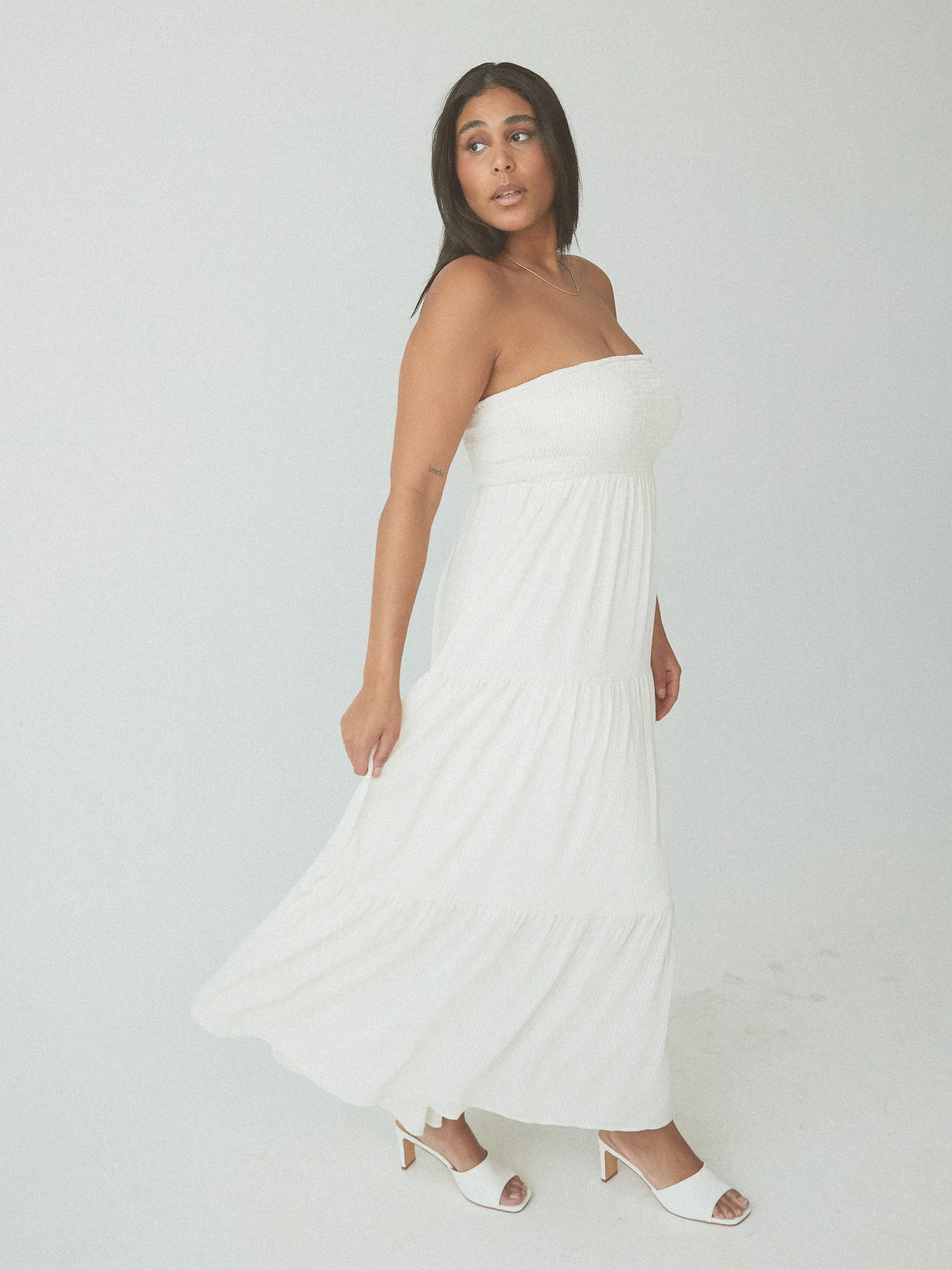 Tube Top Tiered Maxi Brami Dress