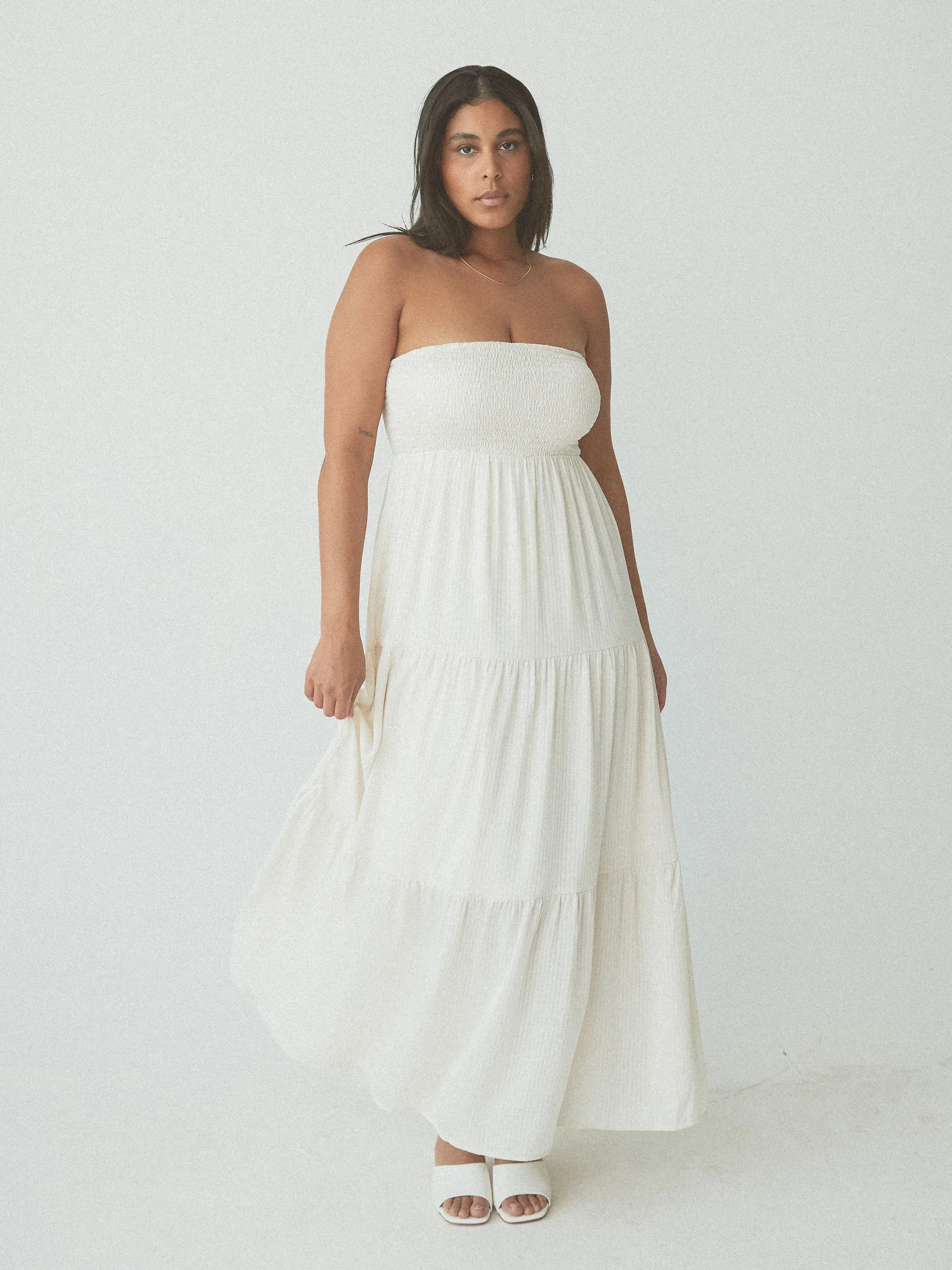 Tube Top Tiered Maxi Brami Dress