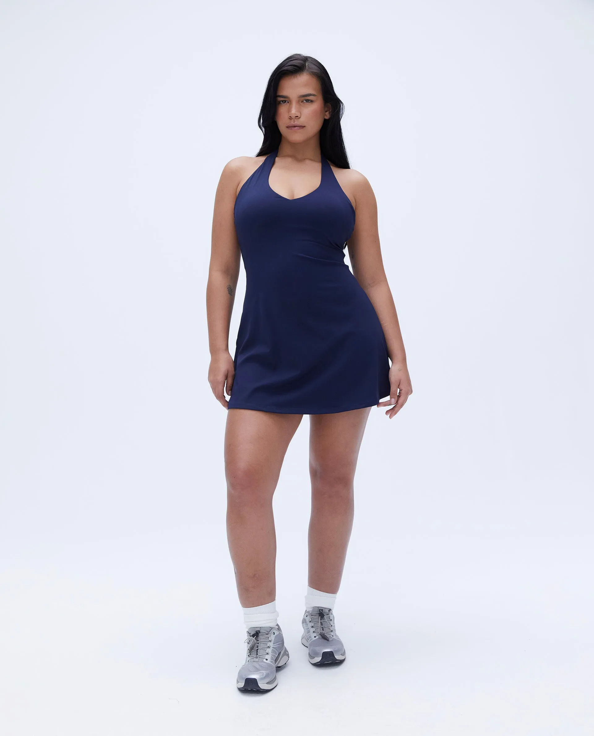 Ultimate Halter Neck Dress - Navy Blue